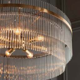 Vogue Langdon Grand Art Deco 7 Light Adjustable Chandelier - thumbnail 2