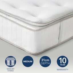 Fogarty 1000 Pocket Memory Foam Pillow Top Hybrid Mattress - thumbnail 1