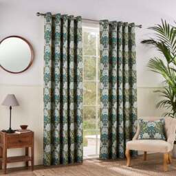 Loretta Floral Eyelet Curtains - thumbnail 2