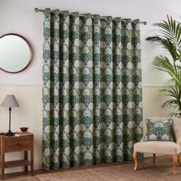 Loretta Floral Eyelet Curtains - thumbnail 4