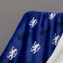 Chelsea Goal Sherpa Fleece Blanket 100cm x 150cm - thumbnail 5
