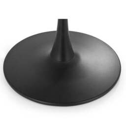 Holland 4 Seater Round Pedestal Dining Table, Black & White - thumbnail 4