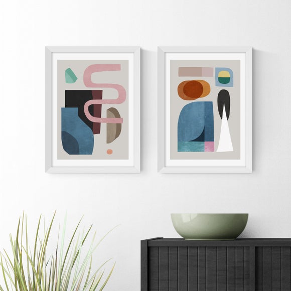 East End Prints Set of 2 Motel Shapes Prints - image 1