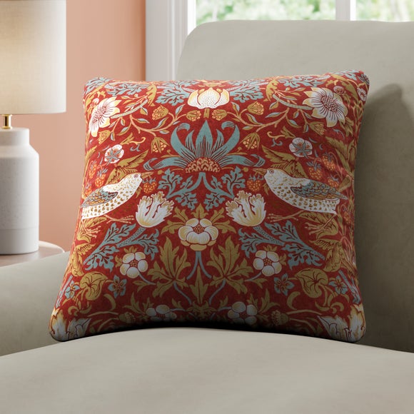 Strawberry Thief Velvet Made to Order Cushion Cover - image 1