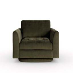 Max Velvet Swivel Chair - thumbnail 6