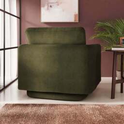 Max Velvet Swivel Chair - thumbnail 2