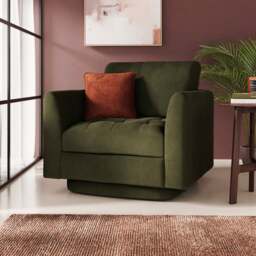 Max Velvet Swivel Chair - thumbnail 1