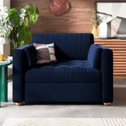 Zoe II Velvet Snuggle Chair