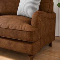 Beatrice II Relaxed Faux Leather Snuggle Chair - thumbnail 4