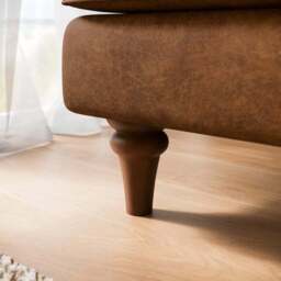 Beatrice II Relaxed Faux Leather Snuggle Chair - thumbnail 5