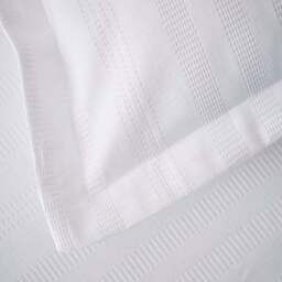 Dorma Purity Staunton White 100% Cotton Oxford Pillowcase Pair - thumbnail 3