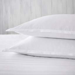Dorma Purity Staunton White 100% Cotton Oxford Pillowcase Pair