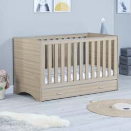 Babymore Veni Cot Bed with Drawer - thumbnail 1