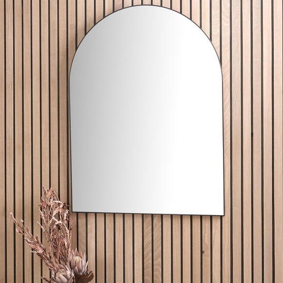 Metal Framed Arched Wall Mirror - image 1