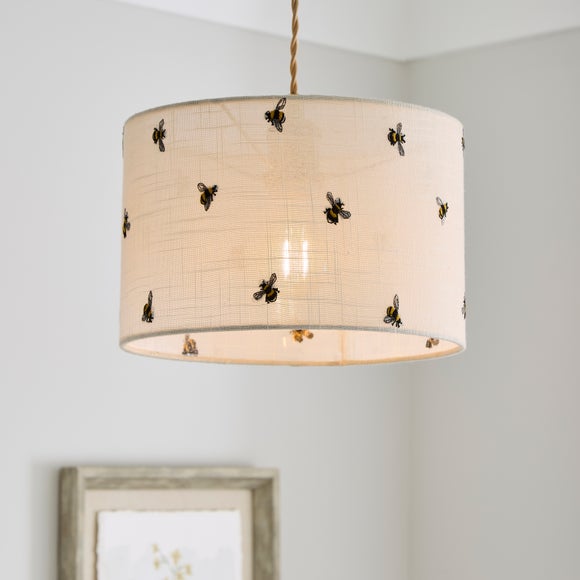 Bee Embroidered Easy Fit Lamp Shade - image 1