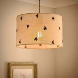 Bee Embroidered Easy Fit Lamp Shade - thumbnail 2