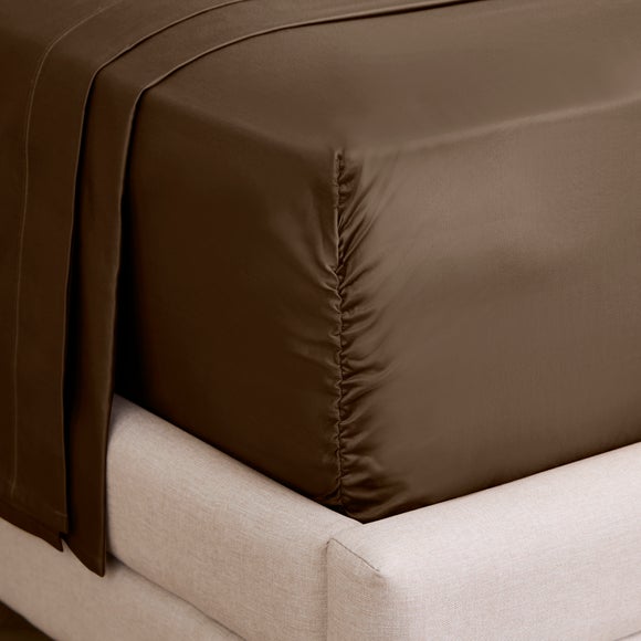 Dorma 800 Thread Count 100% Cotton Sateen Fitted Sheet - image 1