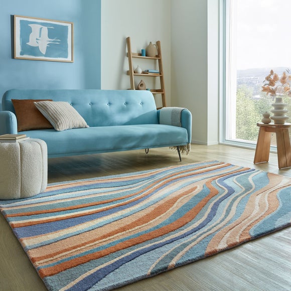 Abstract Flow Wool Rug - image 1