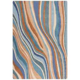 Abstract Flow Wool Rug - thumbnail 5