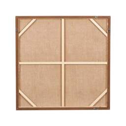 Green & Natural Abstract Square Hessian Framed Canvas - thumbnail 6