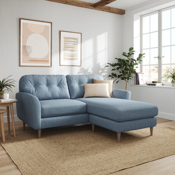 Sven Chunky Tonal Weave Reversible Corner Chaise Sofa - image 1