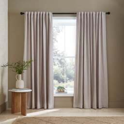 Chambray Microfibre Tab Top Curtains - thumbnail 2