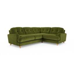 Martha Matte Plush Velvet Full Corner Sofa - thumbnail 6