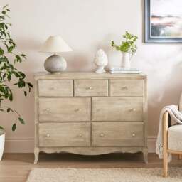 Giselle 7 Drawer Chest, Mango Wood