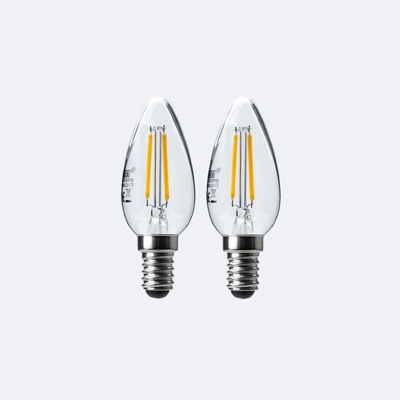 Set of 2 Status 4W SES Filament Candle Bulbs - image 1