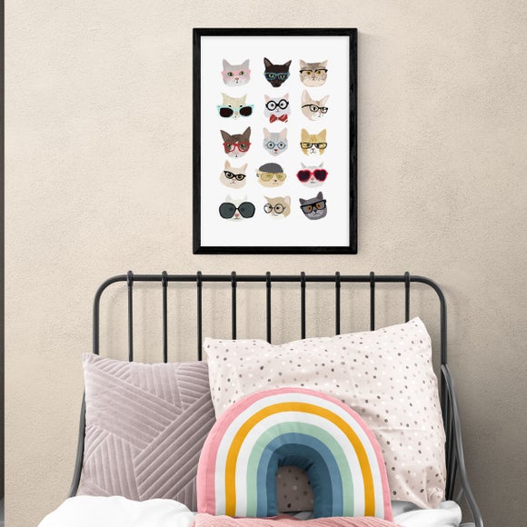 East End Prints Cats in Glasses Print - image 1