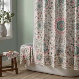 Hani Floral Shower Curtain - thumbnail 1