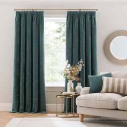 Alayna Chenille Pencil Pleat Curtains - thumbnail 2