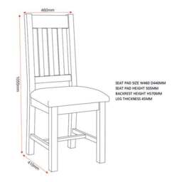 Windsor Set of 2 Slatted Dining Chairs - thumbnail 6