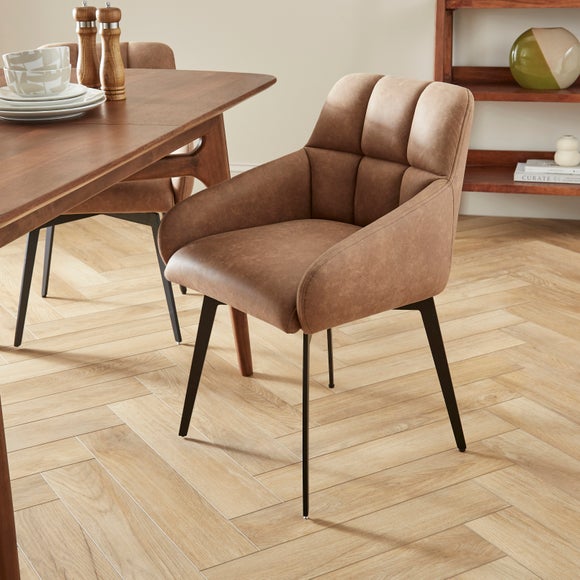 Jase Swivel Dining Chair, Faux Leather - image 1