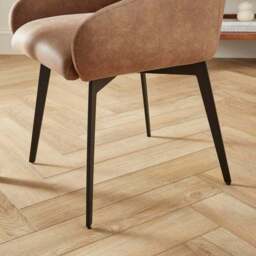 Jase Swivel Dining Chair, Faux Leather - thumbnail 3