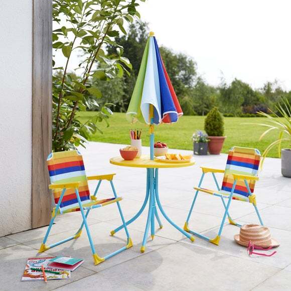 Patio Set Childrens Sun Chairs Children's Rainbow Patio Set By Dunelm