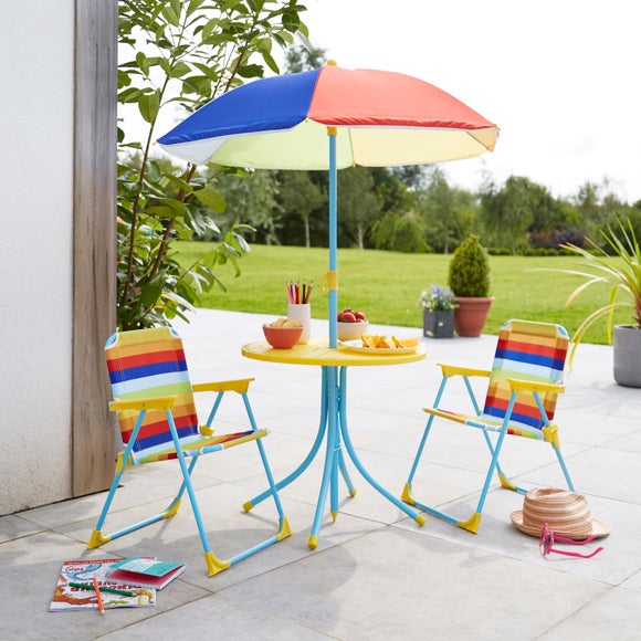 Children's Rainbow Patio Set by Dunelm
