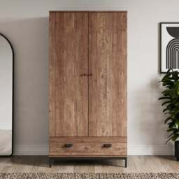 Fulton Double 1 Drawer Wardrobe - thumbnail 1
