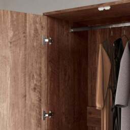 Fulton Double 1 Drawer Wardrobe - thumbnail 4