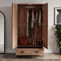 Fulton Double 1 Drawer Wardrobe - thumbnail 2