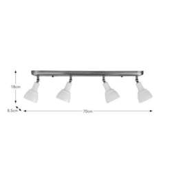 Wybridge 4 Light Semi Flush Spotlight Bar - thumbnail 5