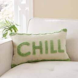 Chill Bright Slogan Cushion - thumbnail 1