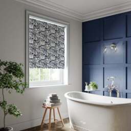 Elements Booth Navy Fire Retardant Blackout Made to Measure Roller Blind - thumbnail 3