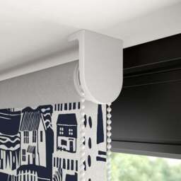Elements Booth Navy Fire Retardant Blackout Made to Measure Roller Blind - thumbnail 4