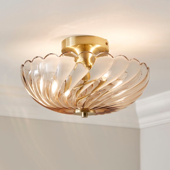 Lucille 2 Light Semi Flush Ceiling Light - image 1