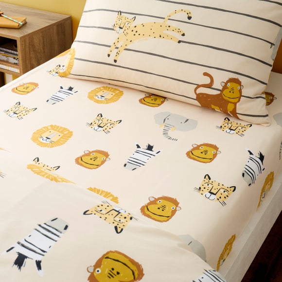Pack of 2 Safari Fitted Bed Sheets - image 1
