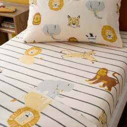Pack of 2 Safari Fitted Bed Sheets - thumbnail 2