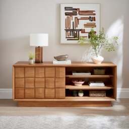 Etta Extra Wide Sideboard, Mango Wood - thumbnail 1