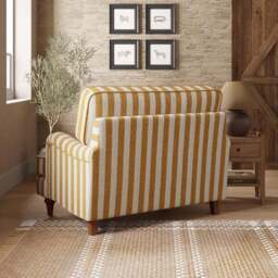Beatrice II Striped Boucle Snuggle Chair - thumbnail 2