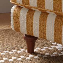 Beatrice II Striped Boucle Snuggle Chair - thumbnail 4